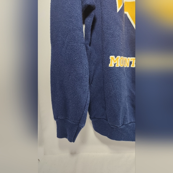 Vintage West Virginia University Unisex Tultex Sweatshirt Size Large, Navy Blue - Picture 4 of 12